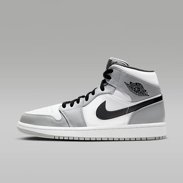Grey nike jordan shoes sales